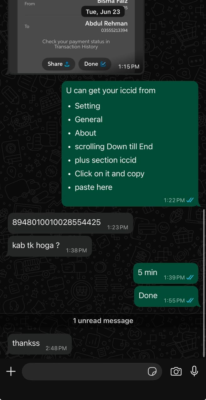 WhatsApp review from Sana Tariq