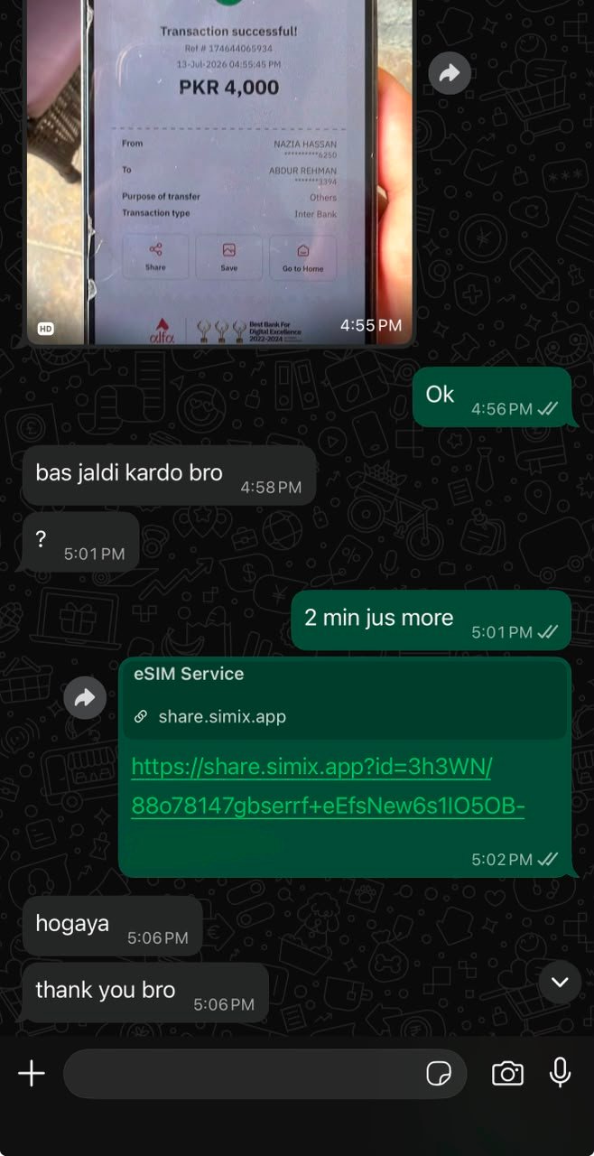 WhatsApp review from Shayan Malik