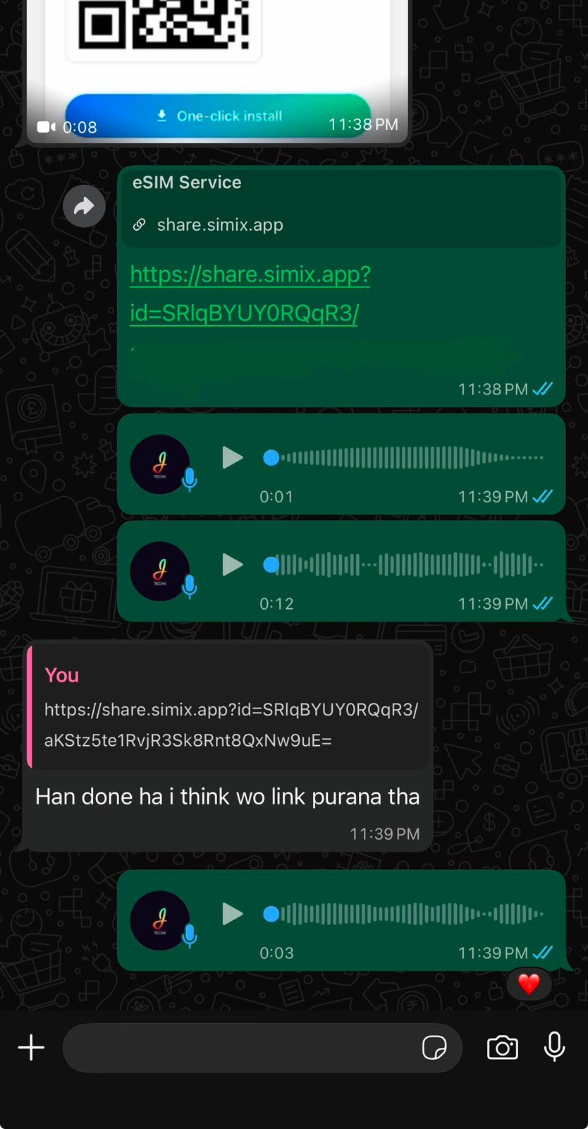 WhatsApp review from Daniyal Sheikh