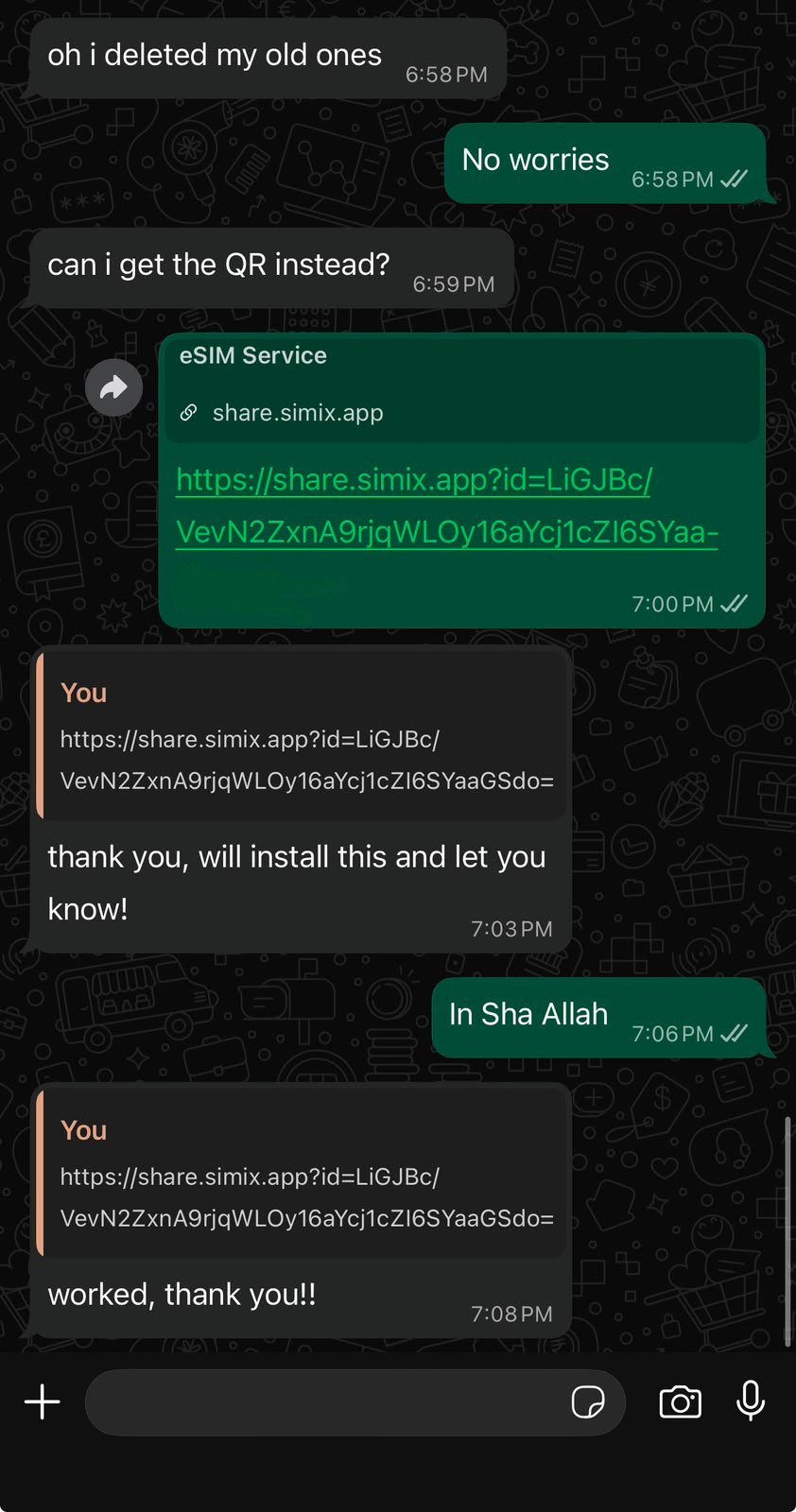 WhatsApp review from Owais Khan
